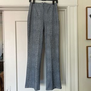 Joe Benbasset blue snakeskin stretchy bell bottom pants